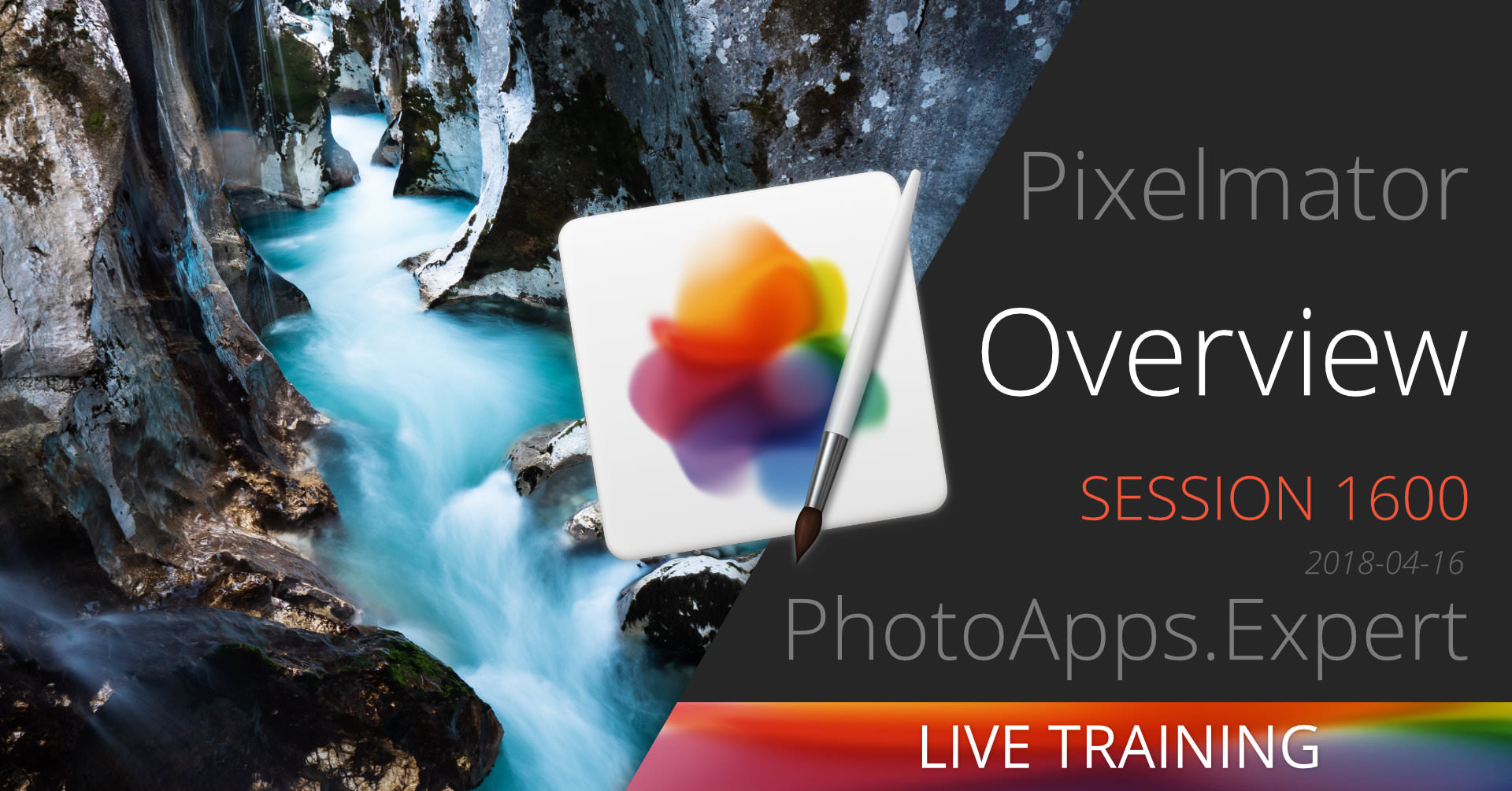 Watch @pixelmator Pro OVERVIEW #LiveTraining By @PhotoAppsExpert