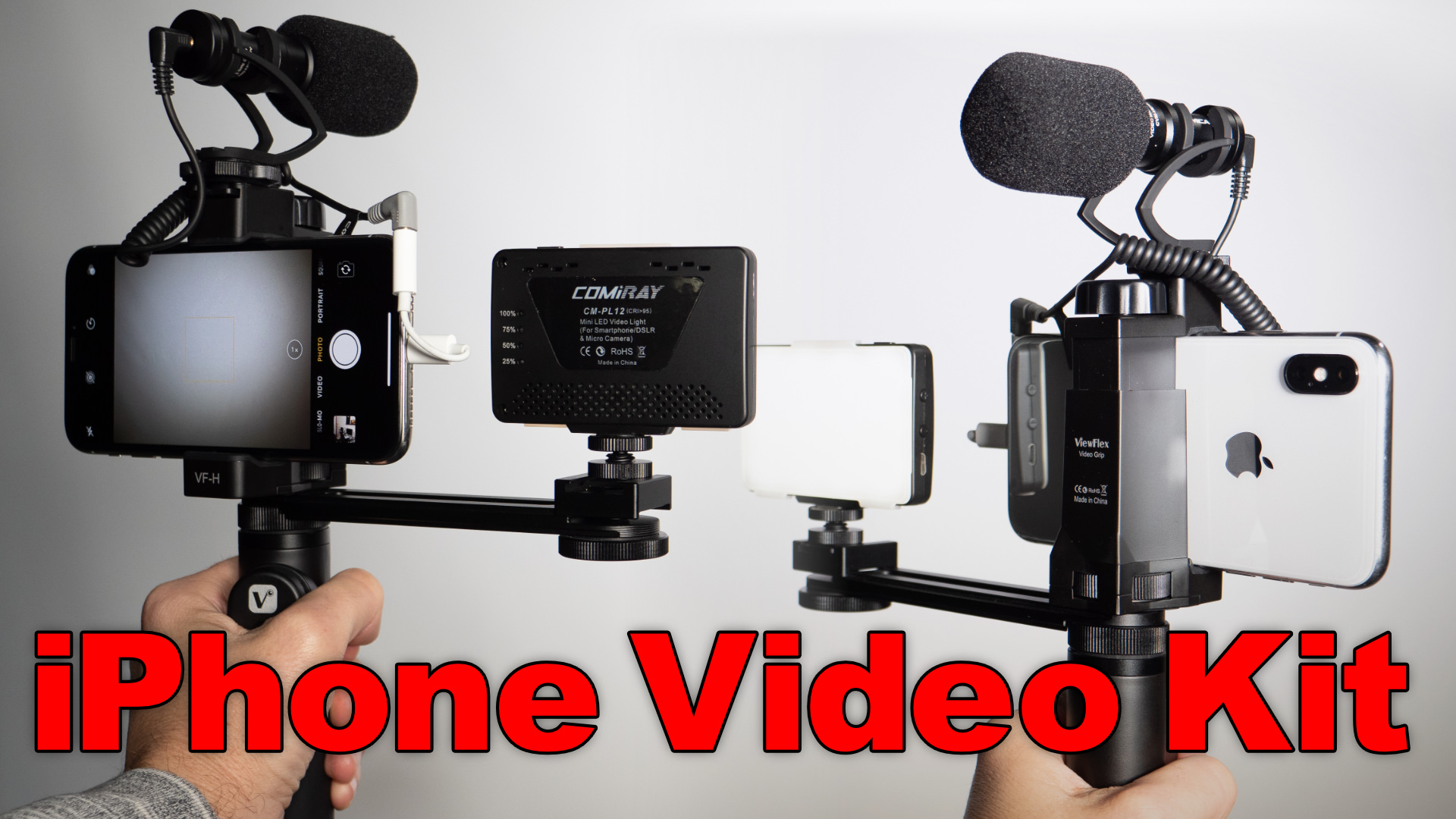 Viewflex VF-H6 ▶︎ Smartphone Video Grip w/ Microphone & Light