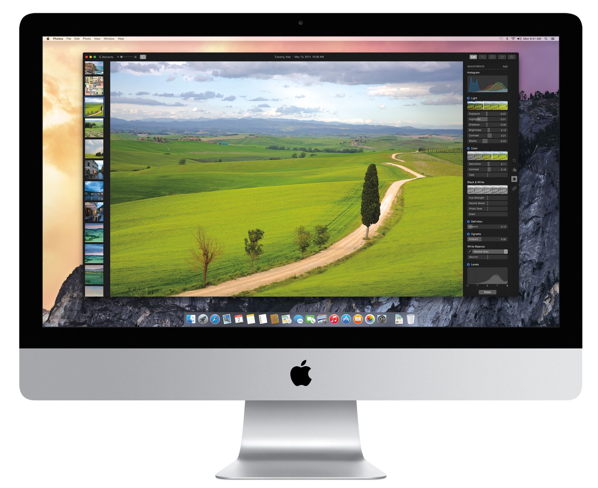 Official Apple image of Photos on OS X Yosemite