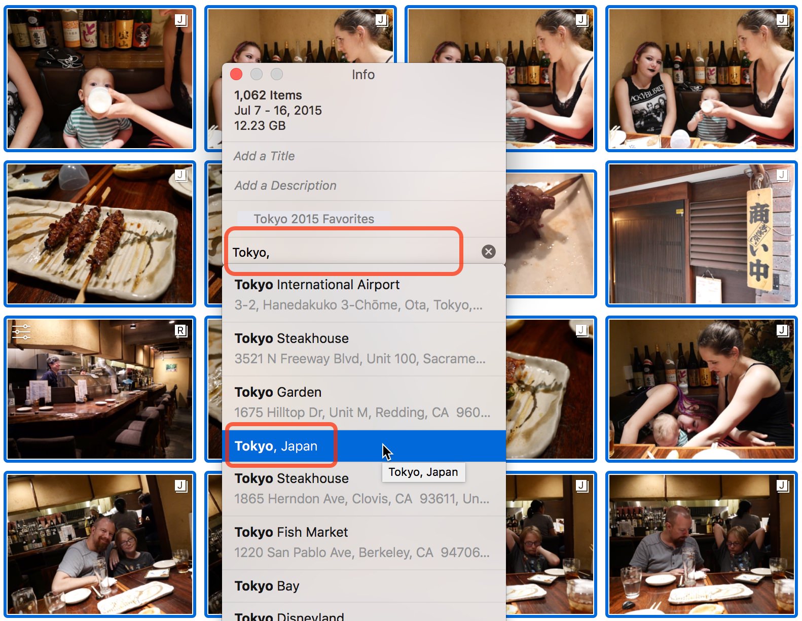 adding photos to places by assigning place locations