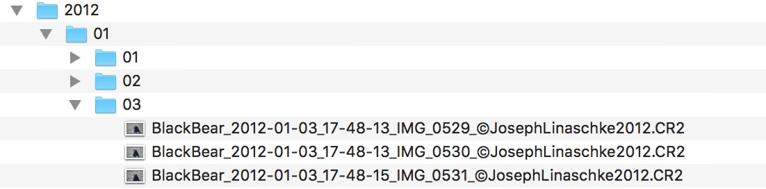 This file naming scheme tells you exactly what the photo is and when it was taken
