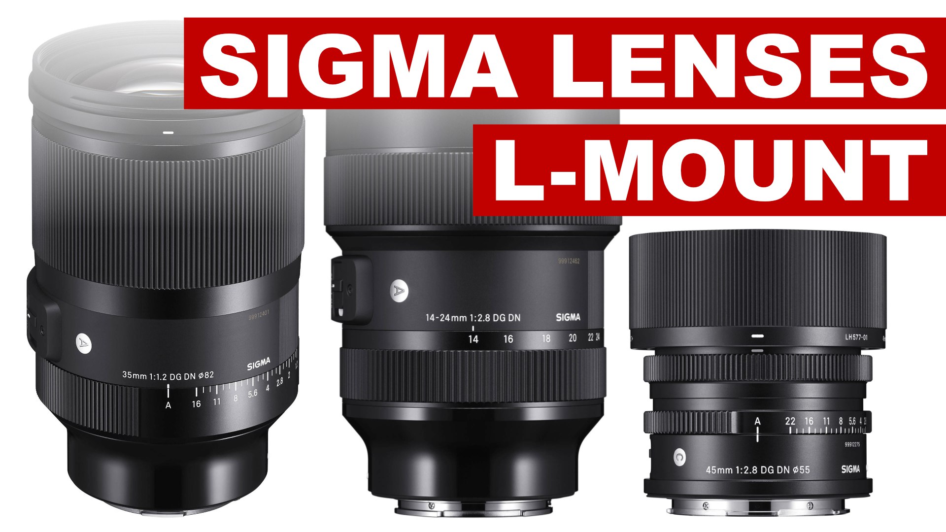 Three more Sigma L-Mount Lenses to Pre-order!